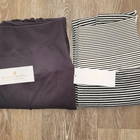 NWT 2 Pairs Spiritual Gangster Yoga Leggings, sz M/L